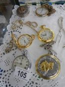 A quantity of pocket watches.