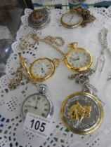 A quantity of pocket watches.