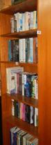 Five shelves of hard back books, various subjects, COLLECT ONLY.