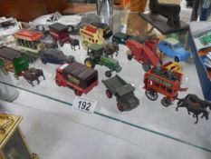 A quantity of play worn die cast models.