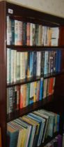 Four shelves of hard back books, various subjects, COLLECT ONLY.