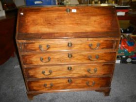 A good mahogany fully fitted bureau, COLLECT ONLY.