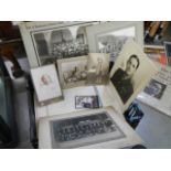 A collection of old photographs.