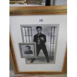 A Framed and glazed Elvis picture.