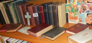 A quantity of religious books including Bibles.