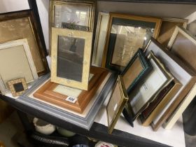 A quantity of picture frames etc