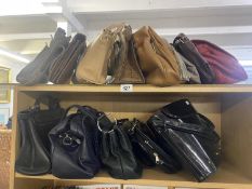 A quantity of ladies handbags