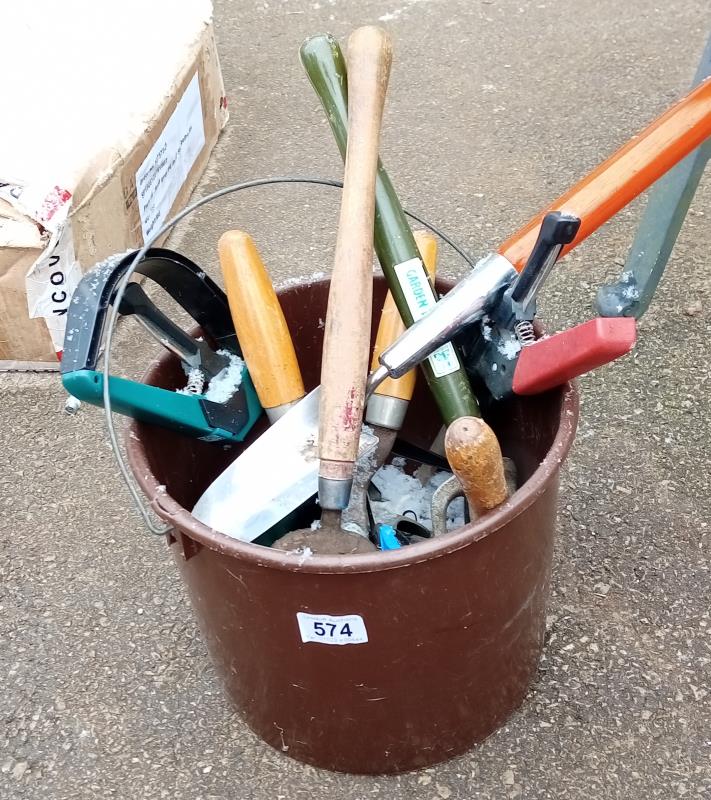 A bucket full of goods