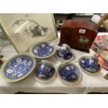 A quantity of Chinese cups and saucers and bowls