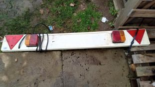 A trailer board with sockets
