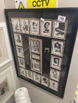 A fabulous large framed and glazed display of 'Jazz' playing cards, featuring the best Jazz