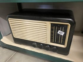 A Ferranti 146 vintage radio, marked Woodhead's Lincoln COLLECT ONLY