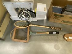 2 vintage badminton rackets