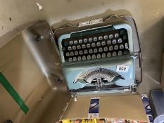 A vintage Imperial cased typewriter