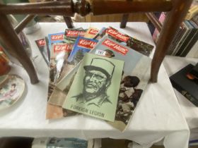 A quantity of vintage Kepi Blanc French Foreign Legion magazines in French