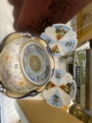 A quantity of porcelain continental plates etc including fruit bowl