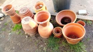 A Large collection of terracotta Pots