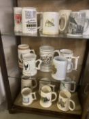 A selection of porcelain tankards