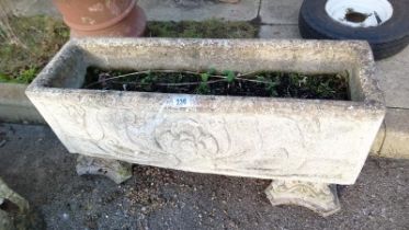 A old patterned stone trough