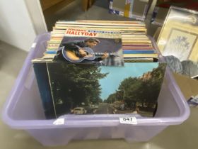 A box of records including Buddy Holly classical etc