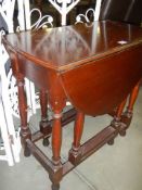 An oak gate leg table, COLLECT ONLY.