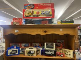 A box of boxed diecast including Superkings, Cararama, Lledo etc