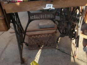 A Cast Treadle Singer Sewing Machine