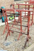 A Pair of Galvanised Stands 100cm Wide