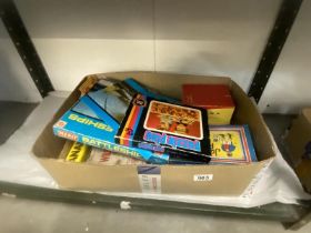 A box of vintage games