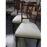 A good set of four Victorian mahogany dining chairs. COLLECT ONLY.