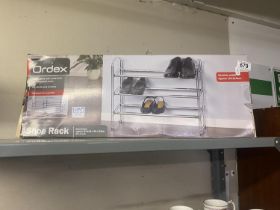 A new boxed Ordex shoe rack COLLECT ONLY