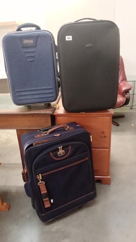 3x Wheeled Suitcases