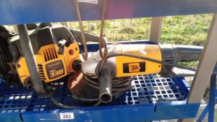 A McCullock Chainsaw & JCB Angle Grinder