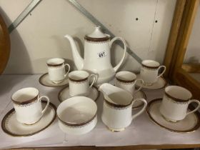 A fifteen piece Royal Albert 'Holyrood' coffee set in good condition.