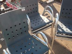 6 tubular modern chairs