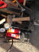 A large lot of hammers & saws etc.