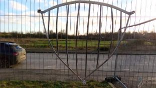 A large hay feeder