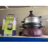 A new melamine Tiffin box set and a Cooks Essential steamer/cooker