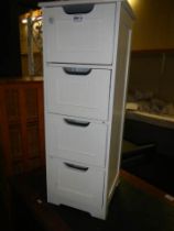 A four drawer bathroom cabinet, COLLECT ONLY.