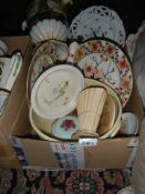 A box of assorted plates etc., COLLECT ONLY.