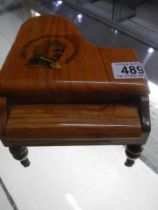 A miniature grand piano music box