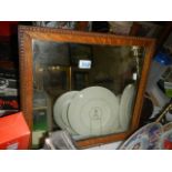 A good oak framed mirror, COLLECT ONLY.