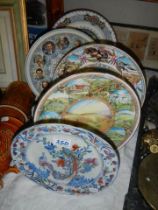 Five collector's plates.
