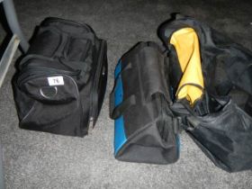 A quantity of various holdalls etc.,