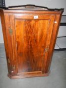 A Victorian mahogany corner cupboard, COLLECT ONLY.