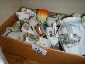 A mixed lot of ceramics including crested. COLLECT ONLY.