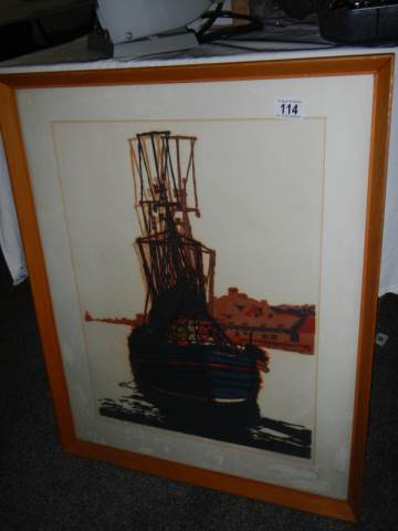 A limited edition framed and glazed print entitled 'Crystal Rive' by H J Jackson '70. COLLECT ONLY.