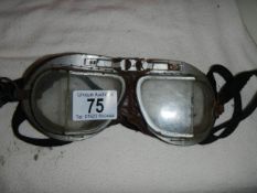 A pair of vintage goggles.