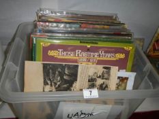 A mixed lot of LP records.