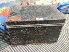 An old tin box.